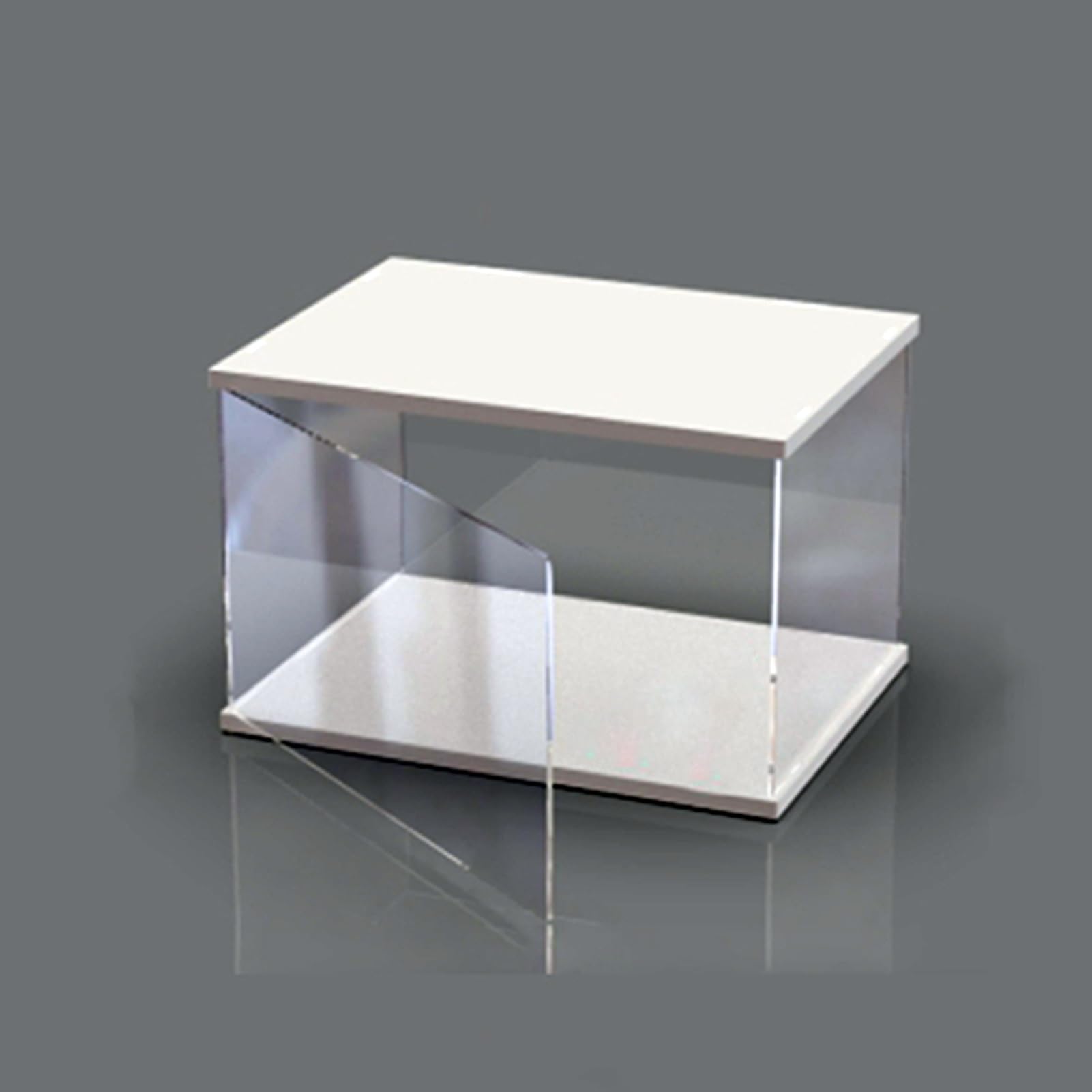 Urna Metacrilato Vitrinas Grandes de Acrílico Transparente, Vitrina de Plástico Rígido con Tapa y Base, Cubierta Antipolvo Autoensamblable para Maquetas/Coleccionables(L15xW30xH20cm/6x12x8)