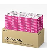 Vabiooth 50 Pack 7500 Pcs Microscope Slides Kit, 2500 Pcs Pre-Cleaned Blank Microscope Slides and...