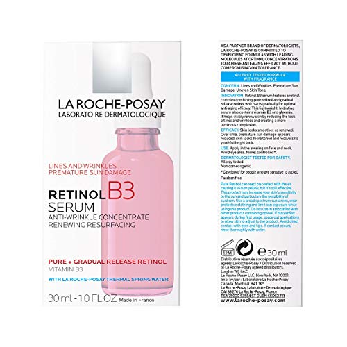 La RochePosay Pure Retinol Face Serum with Vitamin B3. Anti Aging Face