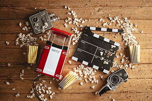 Popcornmaschine | 1200 Watt | Fettfrei | 50er Jahre Retro Design | Kinderleichte Bedienung | 3-5 min Zubereitungszeit… – Bild 3
