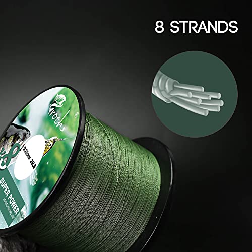 Geflochtene Angelschnur 8Fach 300M/500M/1000M Stark PE Schnur Farbecht 0.1-0.3mm 14-45LB – Bild 8