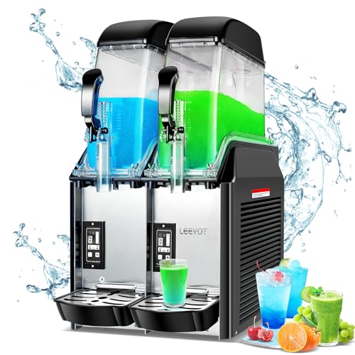 EKway Slushy Machine,2x 3.2 Gallons Double Tank Commercial Margarita Machine,116