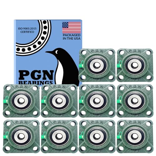 Image of PGN UCF201-8 (10 Pack) Square Flange Bearing 1 /2 inch Bore