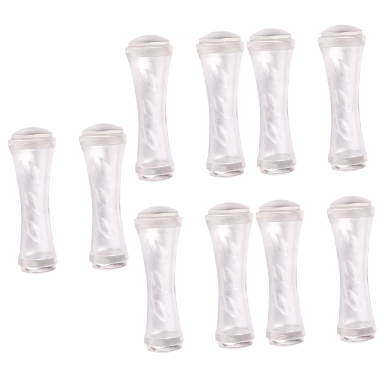 minkissy 10pezzi Timbri Per Unghie Strumenti Per Nail Art Regolabili Per Manicure Fai Te Compatti e Facili Da Usare Per Casa e Salone Di Bellezza