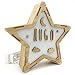 Lámpara Personalizada. Estrella de Madera Luminosa. Lámpara Personalizada con Nombre. Eficiencia energética A. Luna
