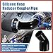 ACROPIX 45 Degree 3.5 Inch to 4.0 Inch ID 4Ply Car Elbow Reducer Silicone Hose Coupler Intercooler Tube Intake Piping Black 89-102mm Car Parts