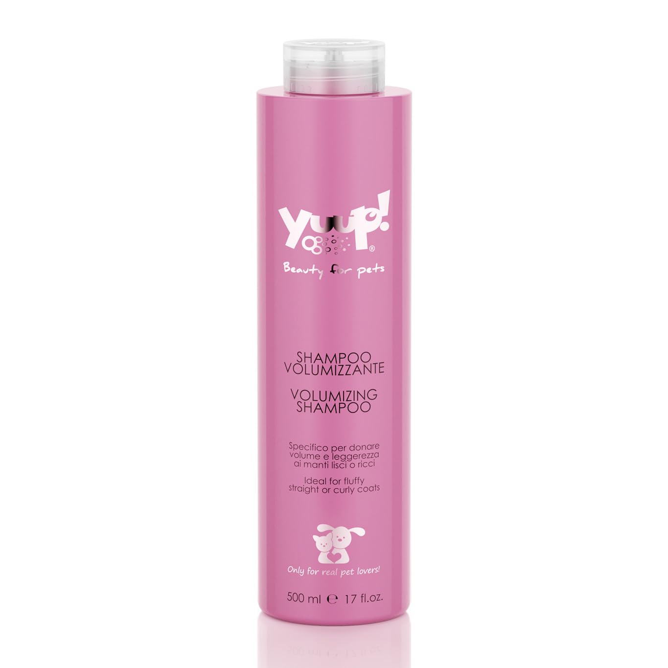 YUUP! - Shampoo per Cani e Gatti Volumizzante, 500 ml, specifico per le razze a pelo riccio o liscio che necessitano di volume e leggerezza