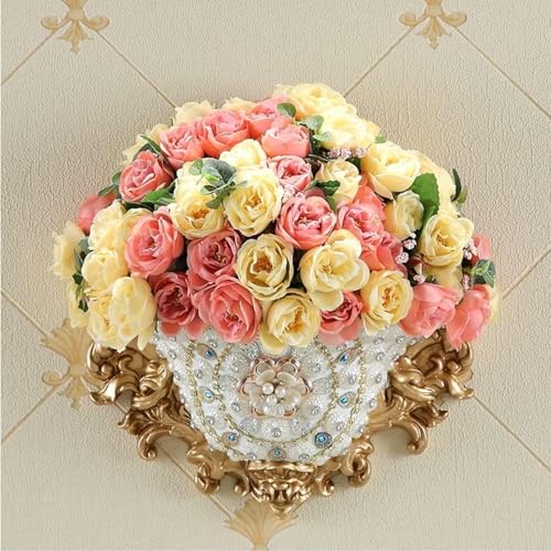 Vase mural rétro pour fleur séchée suspendue et décoration maison style ancien