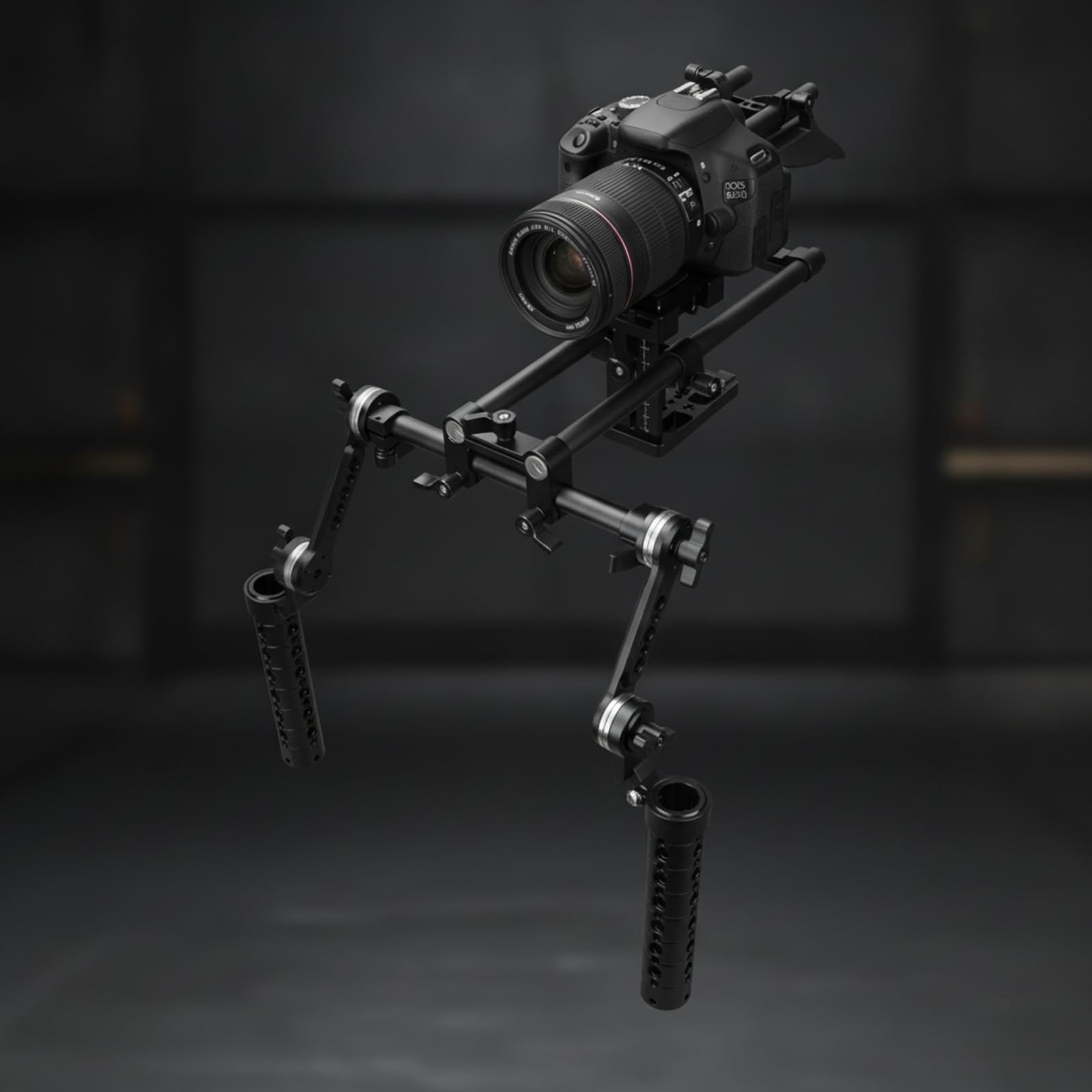 F Fityle Empuñadura para Cámara Soporte Rig Mango Agarre Brazo Extensible de Aleación de Aluminio con Abrazadera de Tubo 15 Mm y Conexión M6 Apto para Filmación Profesional Rodajes Equipo