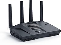 GL.iNet Flint 2 GL-MT6000 WiFi 6 Gaming Router: 6Gbps Speeds, 2x 2.5G Ports, 900Mbps WireGuard VPN for Home & Business