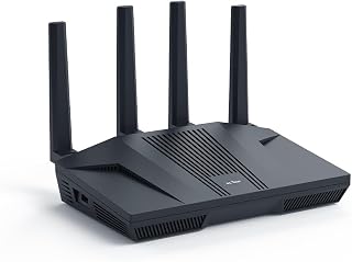 GL.iNet Flint 2 GL-MT6000 WiFi 6 Gaming Router: 2x 2.5G Ports, 900Mbps VPN, OpenWRT for Home Business Gaming