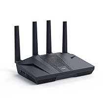 GL.iNet GL-MT6000(Flint 2) Router WiFi 6 | Router WiFi per giochi | 2 porte multi-gig da 2,5 G+4 porte Ethernet da 1 G | Connettività dei dispositivi di massa | OpenVpn rapido e WireGuard | 802.11ax