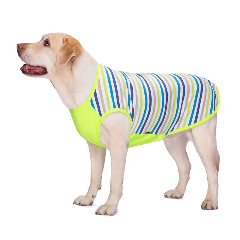 PETANGEL Cotton Striped T- Shirt for Medium/Large Dogs | Breathable Stretchy Fashion Big Dogs Clothes for Beagle, Corgi, Husky, Labarador, Golden Retriver, Samoyed etc (Size: 4XL) (B0C17949QY) Amazon Price History, Amazon Price Tracker