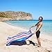 Dock & Bay Beach Towel - Quick Dry, Sand Free - Compact, Lightweight - 100% Recycled - Includes Bag - Ocean Pavilion - Large (160x90cm, 63x35)