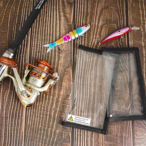 Couverture de leurre de pêche en PVC transparent - Lot de 4 ou 8 protections d'appâts pour canne