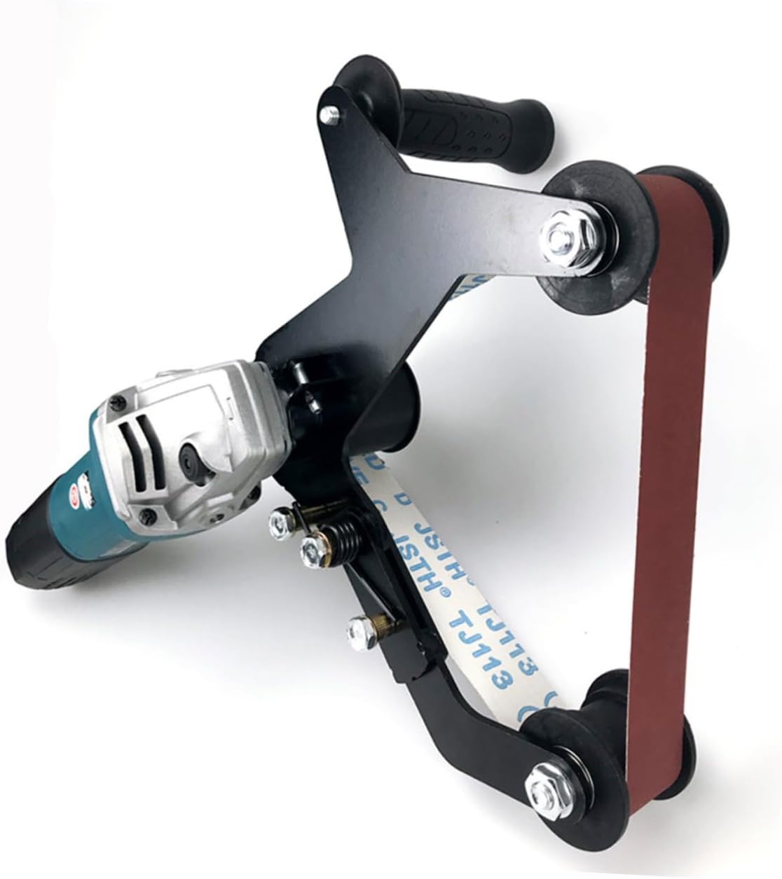 Didiseaon Mini Belt Sander Polishing Attachment with Polymer Guide Wheel for Removal Wear-resistant Handheld Polisher Kit Cordless Tube Grinder for Stainless Steel