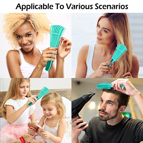 10Pcs Detangling Brush Set, Detangling Brush And Comb For Black Natural Hair, Curly Hair Brush Set With Spray Bottle & Sleep Bonnet, Easier And Faster Detangling On Wash Days #TOP2