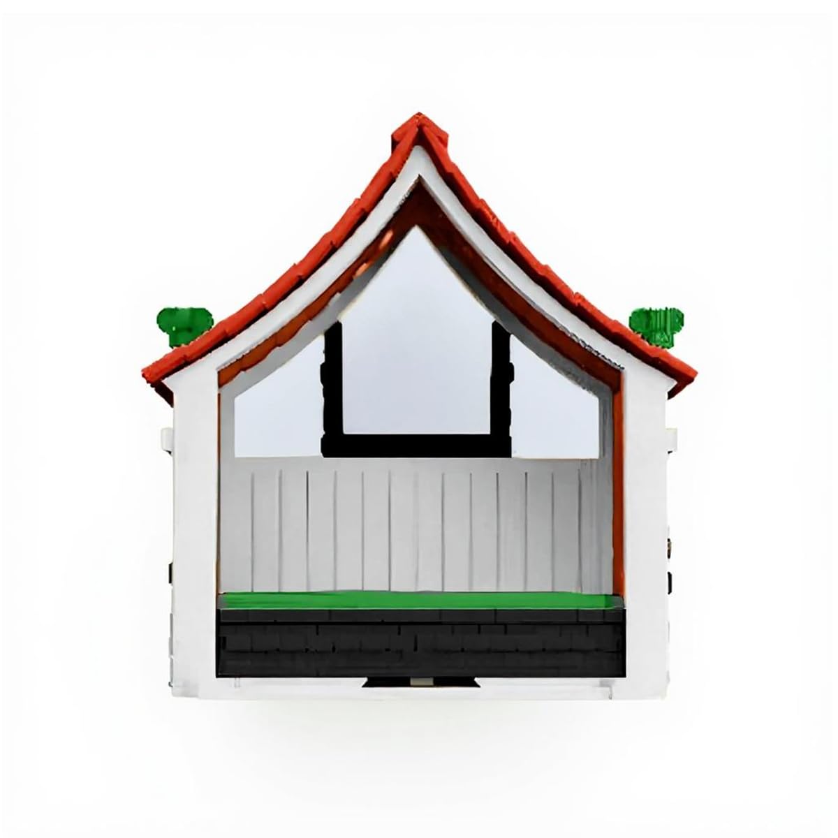 Vogelhäuschen für den Garten – Deko-Set im Chalet-Stil für den Garten, Outdoor-Zubehör, Vogelfutterstation im Hütten-Stil, Geschenk für Vogelliebhaber, Vogelhäuschen