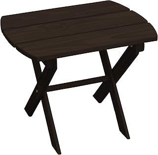 Furniture Barn USA Outdoor Folding End Table, Pressure Treated Pine - Walnut Stain