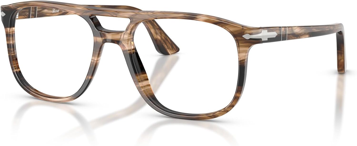 Persol mens Po3329v Greta Aviator Prescription Eyewear Frames
