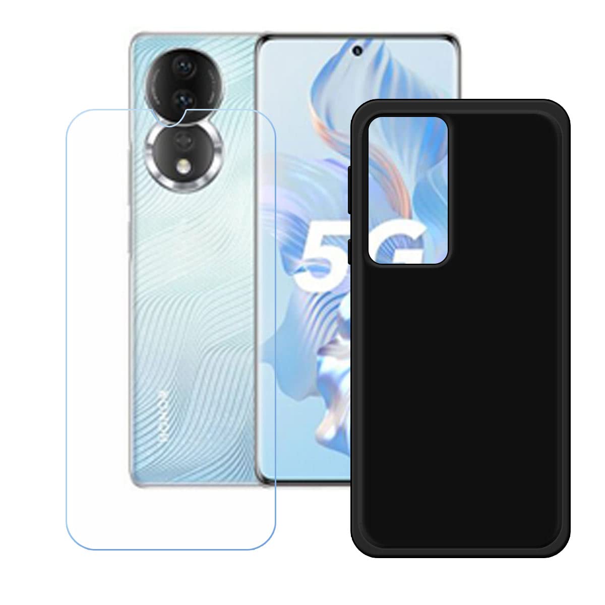 Schutzhülle Für Honor 90 Lite 5G – Schwarz, TPU-Silikon, Stoßfest | Ultradünnes Design
