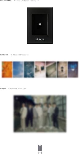 Miniatura 5 de WEVERSE Beneficio de compra por reserva BTS BANGTAN BOYS  BE álbum de edición Deluxe, póster, juego extra de tarjetas fotográficas de holograma