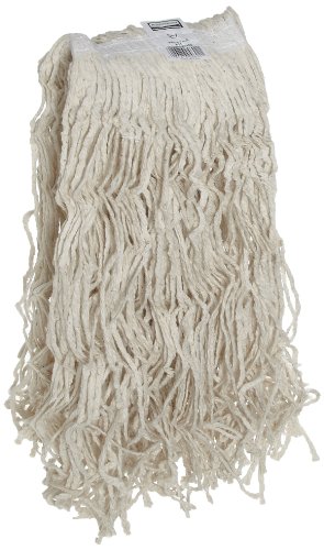 Image of Rubbermaid Commercial Products Value Pro X-Large 32 Oz Cotton Wet Mop, 1 inch Headband, White, for Janitorial /Professional General Purpose Floor Cleaning or One-Time Use on Hard Floors