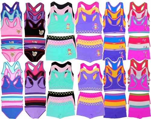 ToBeInStyle Girls' Pack of 12 Mystery - 6 Cami or Racerback Tops & 6 Matching Bottoms Sets3