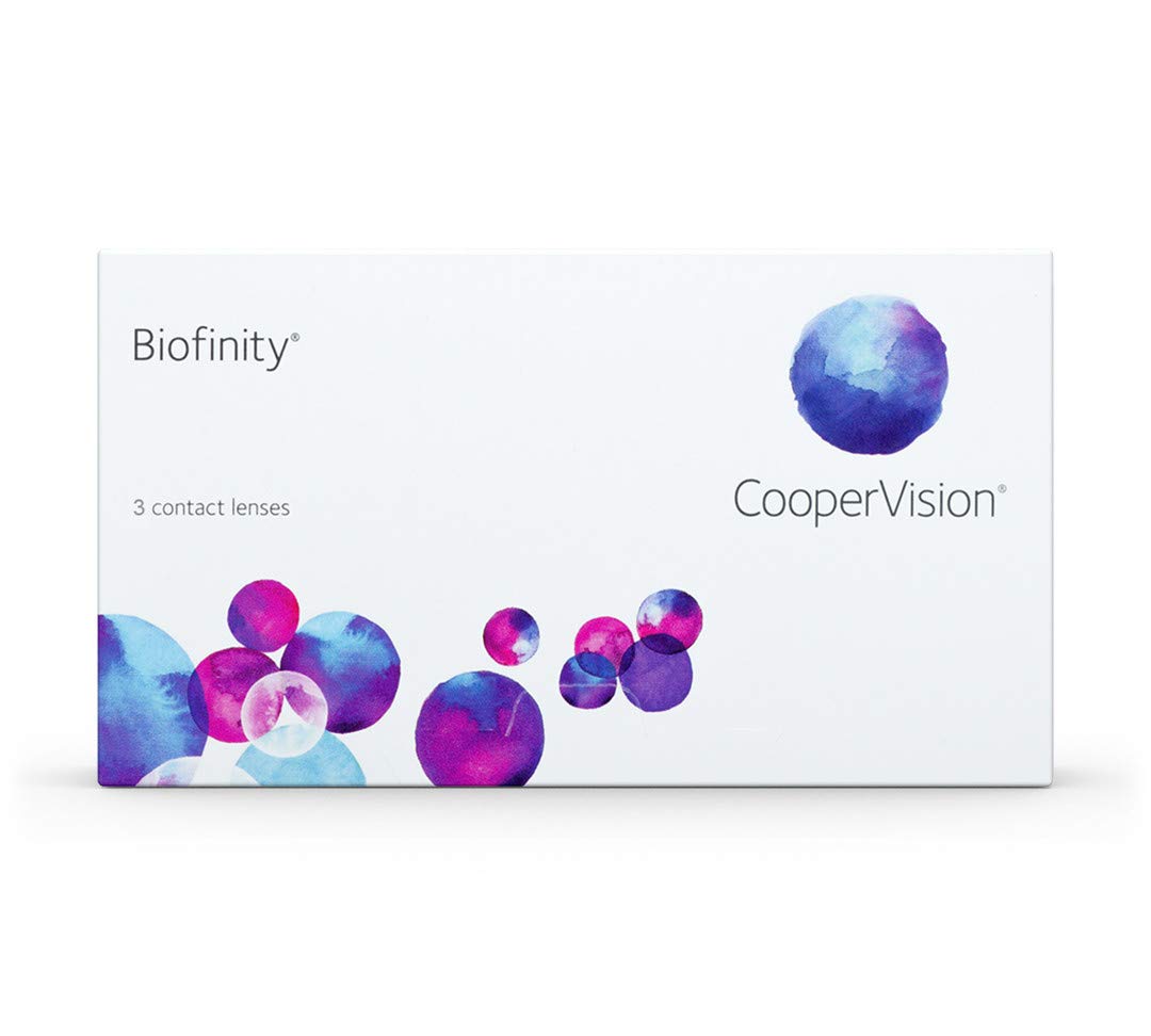 Biofinity - Lentes de contacto esféricas mensuales (R 8.6 / D 14 / -​12 Diop), Pack de 3 uds.