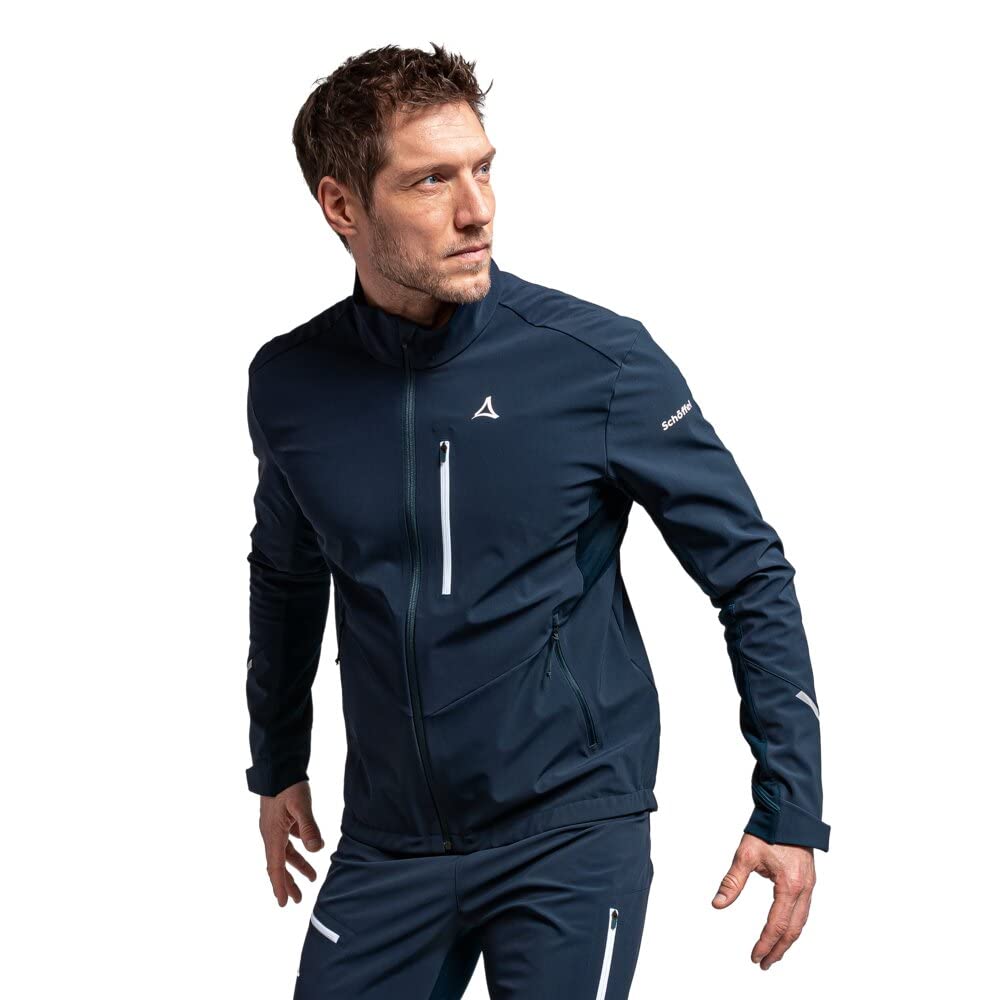 Schöffel Herren Softshell Jacket Rinnen M, wind- und wasserabweisende Winter Wanderjacke mit Body Mapping Technologie, atmungsaktive Outdoorjacke für Wintersport