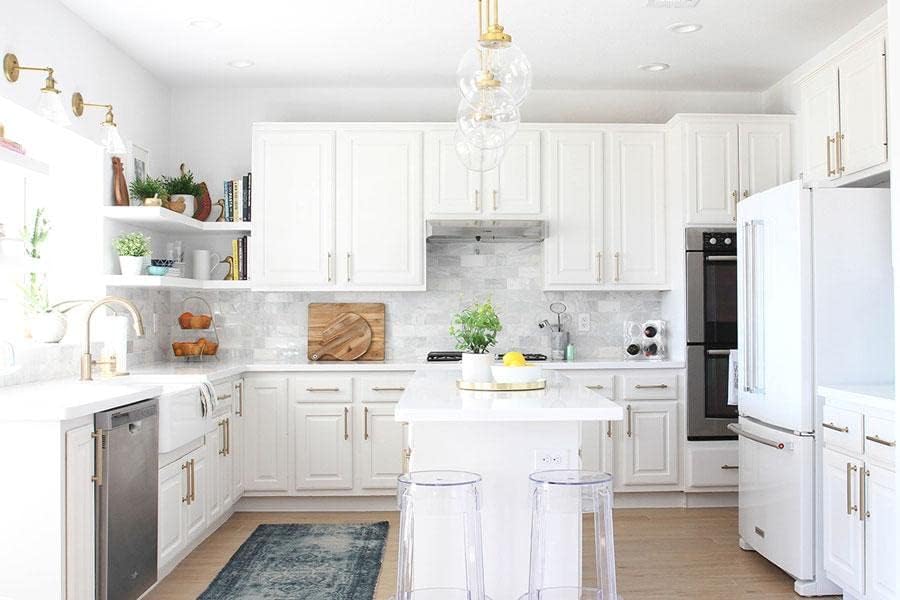 Emtek 86677 Freestone Cabinet Pull Satin Nickel (10" Centers)