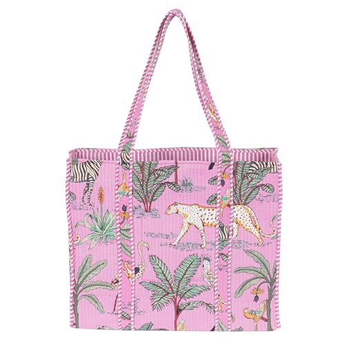 Image of Marubhumi Women Lightweight Travel Bag Purse Cotton Shoulder Tote Bag For Shopping Grocery & Beach Bag