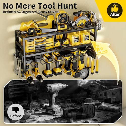 Power Tool Organizer Wall Mount Heavy Duty 320 lbs - image 7