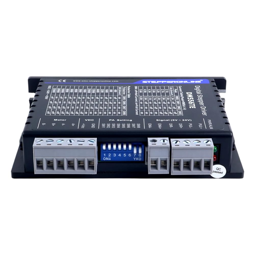 STEPPERONLINE Controlador paso a paso digital serie TE 1,8-5,6A 24-50VDC para motor Nema 23, 24