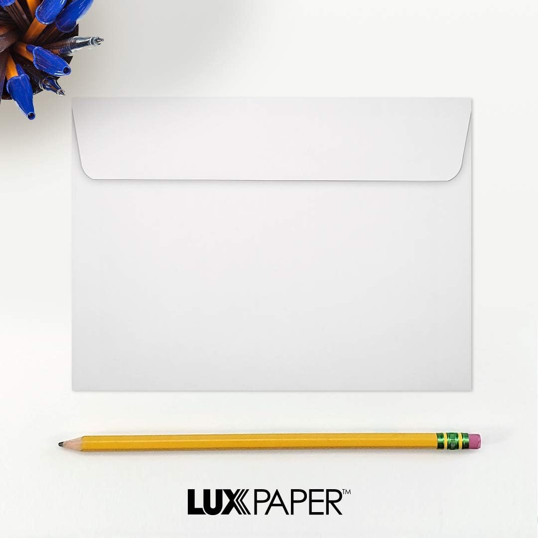 LUXPaper A7 Invitation Envelopes | 5 1/4" x 7 1/4" | White | 24lb. Text | 1,000 Qty