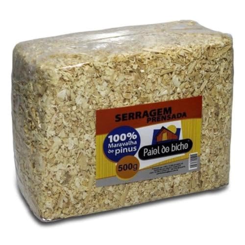 Serragem para Roedores, Forração prensada, Serragem prensada, Serragem para Hamster e Roedores, 500g