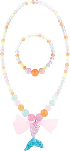 Miniatura 2 de RR ROUND RICH DESIGN Joyero musical para niños para niñas, incluye cajón y bonito juego de joyas con bonito tema de sirena, hermoso tono de ensueño