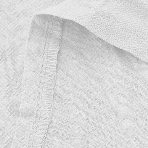 Women's Cotton Linen Two Piece Work Suits Summer Ladies Oversized Tops and Pants Sets Dressy Casual Solid Outfits4
