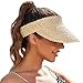 Straw Visors for Women, Sun Visors for Women Visors for Women, Straw Hats for Women, Handmade Beach Hats for Women