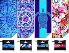 4 Pack Turtle Tie Dye Mandala Flower