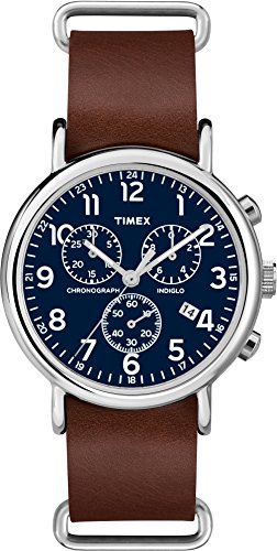 Image of TIMEX Chronograph Men's Watch (Blue Dial Black Colored Strap)