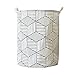 Koszyki pralni, Brudne ubrania Pralnia Kosz Tkaniny Składane Geometria Brudne Ubrania Zabawki Przechowywanie Wiadro do przechowywania gospodarstwa domowego (Color : F)