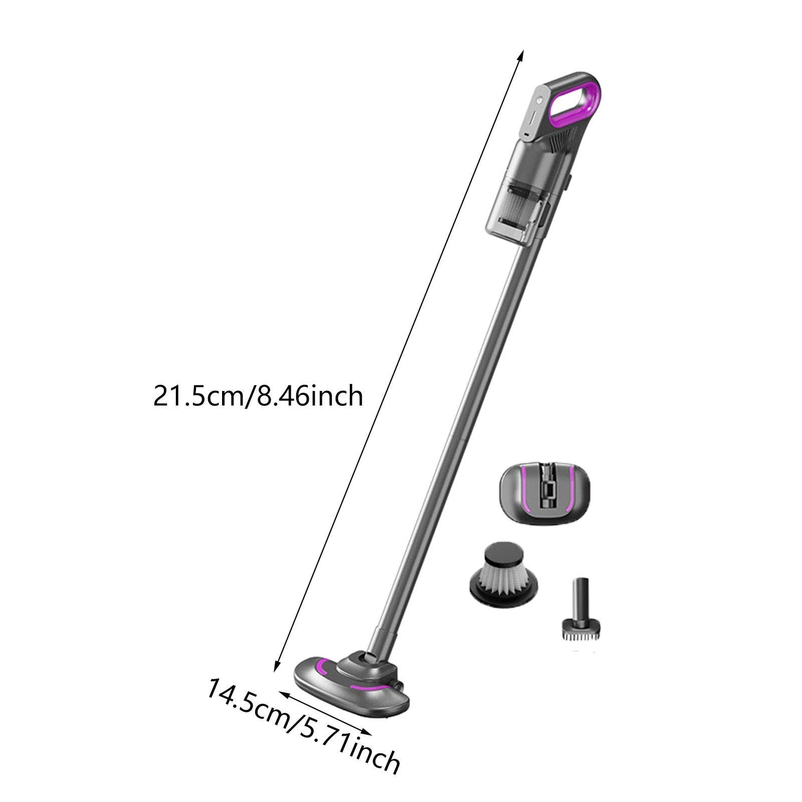 Aspiradora de Mano con Accesorios, Tipo Escoba, Apta para Suelos de Coche Y Hogar.