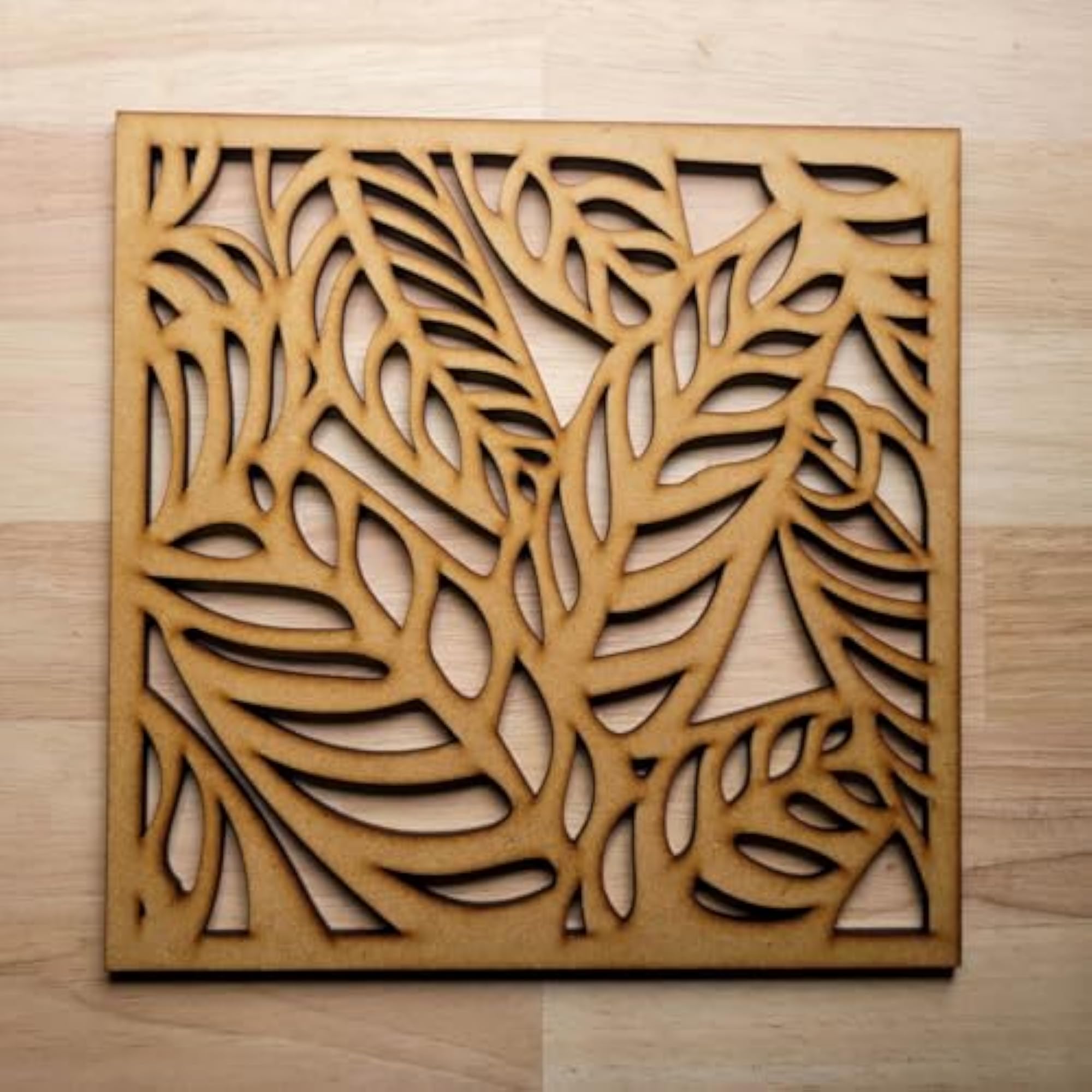 Fern Leaf Grille Radiator Cover Decorative MDF Panel