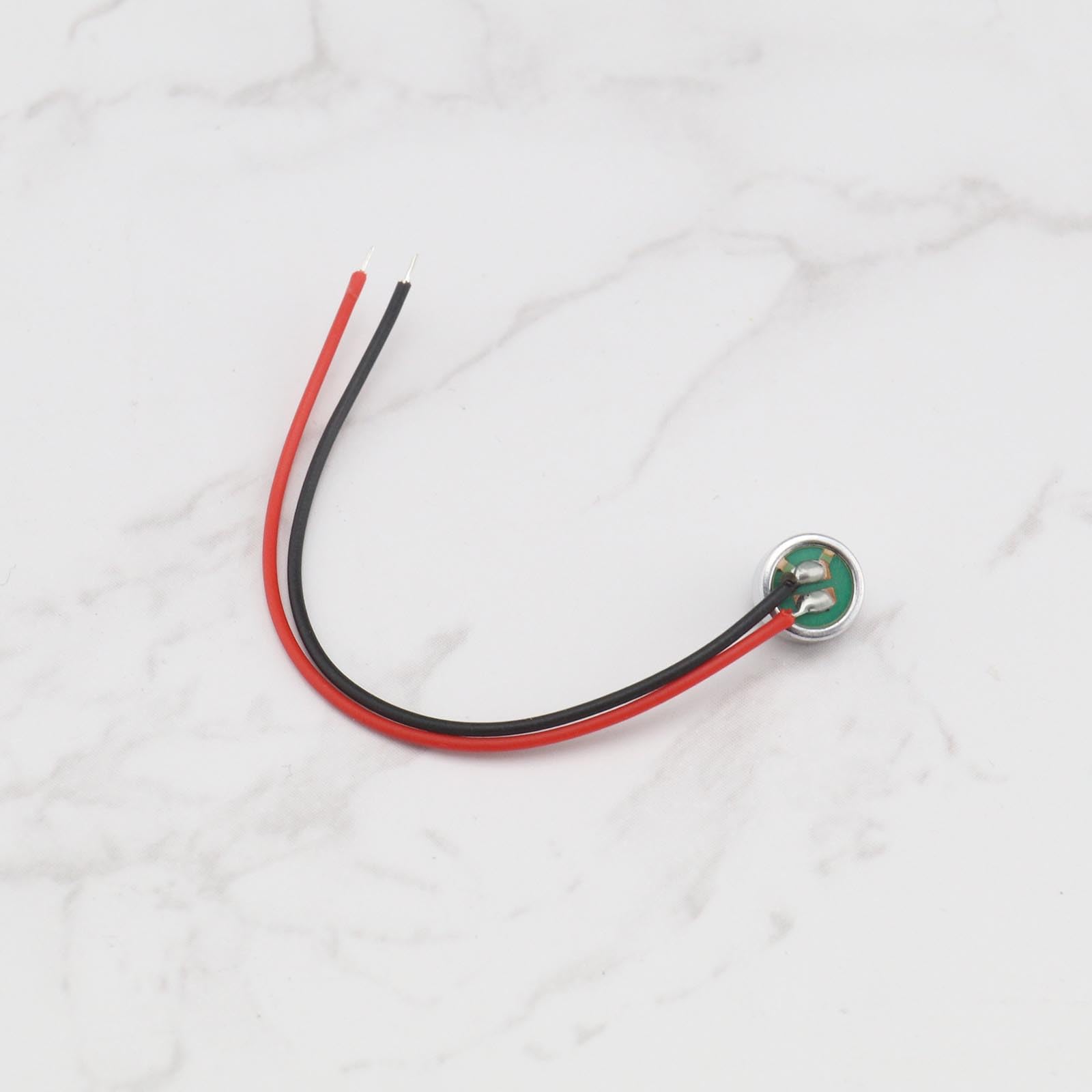 EMSea 10 szt. 6027 mikrofon elektretowy mikrofon pojemnościowy z kablem 6 x 2,7 mm redukcja szumów do telefonu MP3 MP4, laptopa, aparatu cyfrowego, monitora interkomu