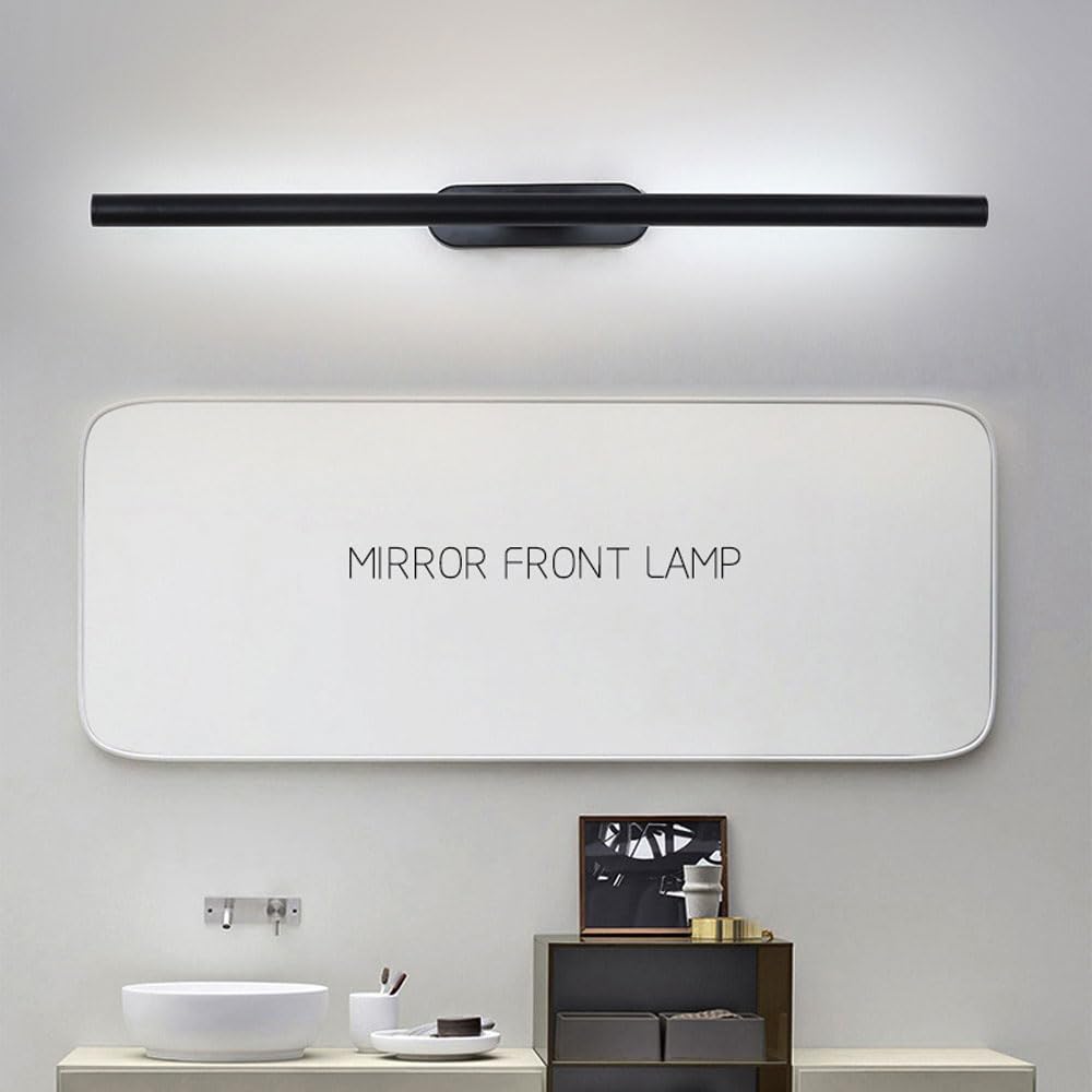 Lampa ścienna LED z lustrem, długa taśma 10 W, obracana o 360 stopni, idealna do łazienki i gabinetu
