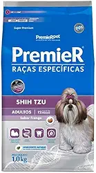 Ração Premier Shih Tzu Raças Específicas para Cães Adultos 1kg Premier Pet Para Todas Pequeno Adulto, Sabor Frango