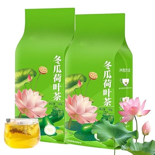 Winter Melon Lotus Leaf Tea,Natural No Sugar Herbal Tea,40Bags/Box,Chrysanthemum Wax Gourd Lotus Leaf Herbal,Lotus Flower Dried Orange Peel Rose (2)