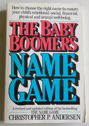 The Baby Boomers Name Game 0399513310 Book Cover