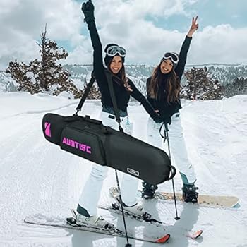 AUMTISC Snowboardtas, gevoerde snowboardtas, robuuste skitas met